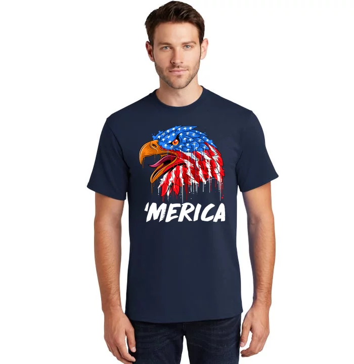 Sweet Merica Ball Eagle Tall T-Shirt