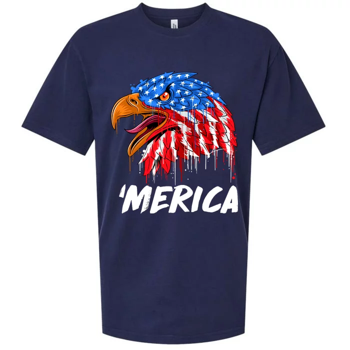 Sweet Merica Ball Eagle Sueded Cloud Jersey T-Shirt