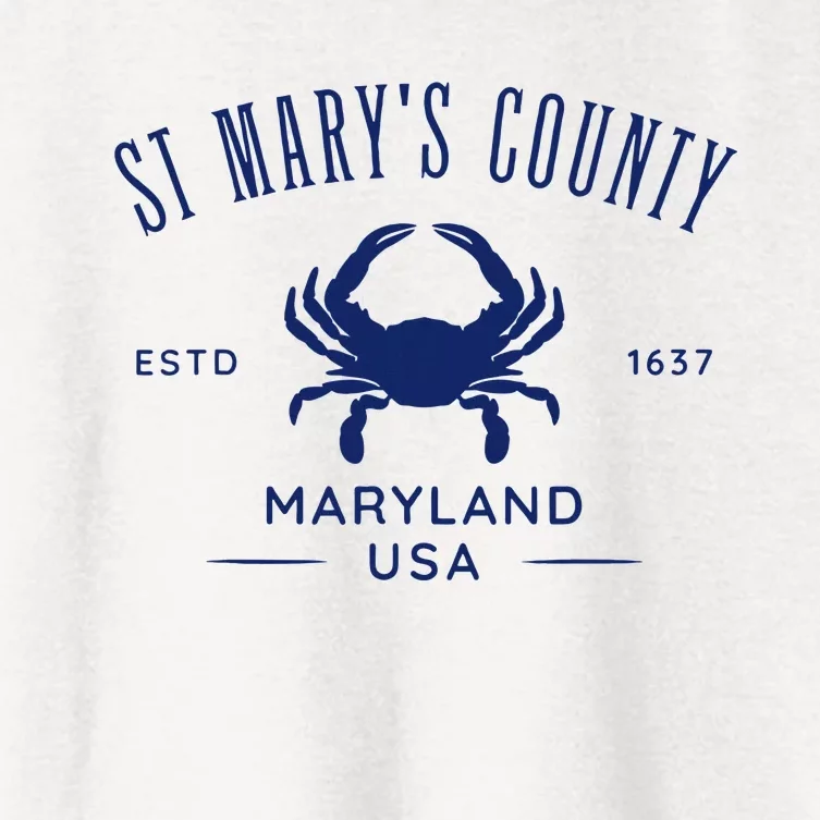 St MaryS County In Southern Maryland Est 1637 Women's Crop Top Tee