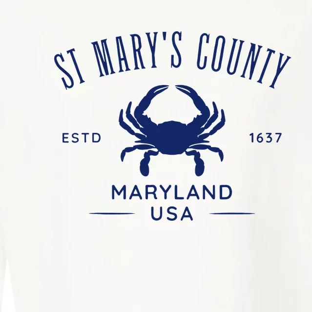 St MaryS County In Southern Maryland Est 1637 Cropped Pullover Crew