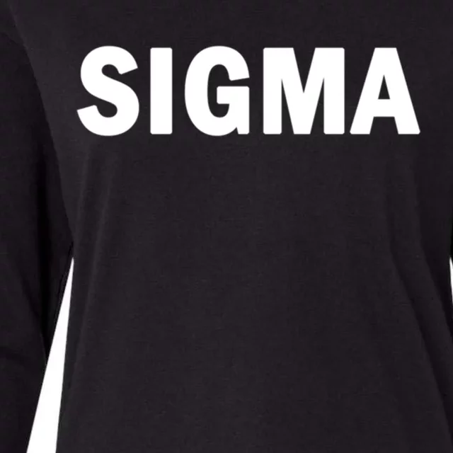 Sigma Male Cute Gift Simple Minimal Loner Lone Wolf Alpha Introvert Gift Womens Cotton Relaxed Long Sleeve T-Shirt