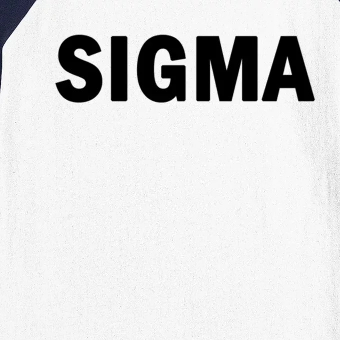 Sigma Male Cute Gift Simple Minimal Loner Lone Wolf Alpha Introvert Gift Baseball Sleeve Shirt