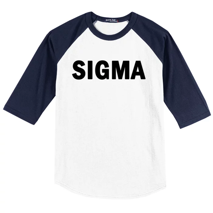 Sigma Male Cute Gift Simple Minimal Loner Lone Wolf Alpha Introvert Gift Baseball Sleeve Shirt