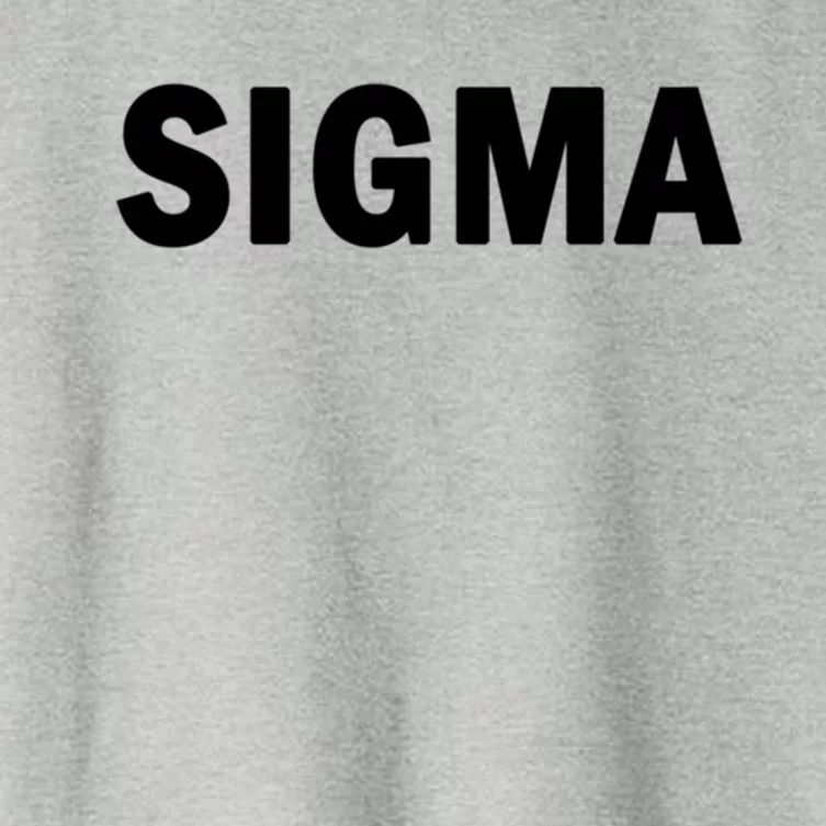 Sigma Male Cute Gift Simple Minimal Loner Lone Wolf Alpha Introvert Gift Women's Crop Top Tee