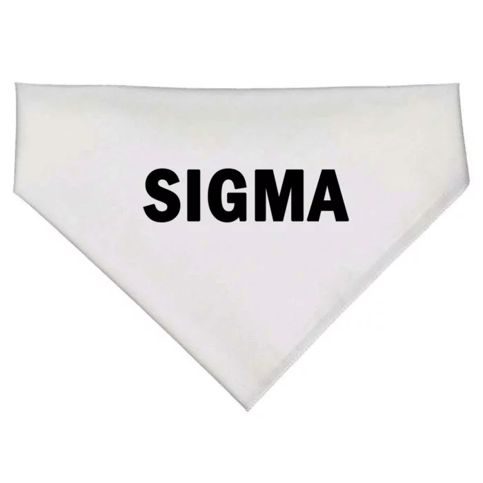 Sigma Male Cute Gift Simple Minimal Loner Lone Wolf Alpha Introvert Gift USA-Made Doggie Bandana