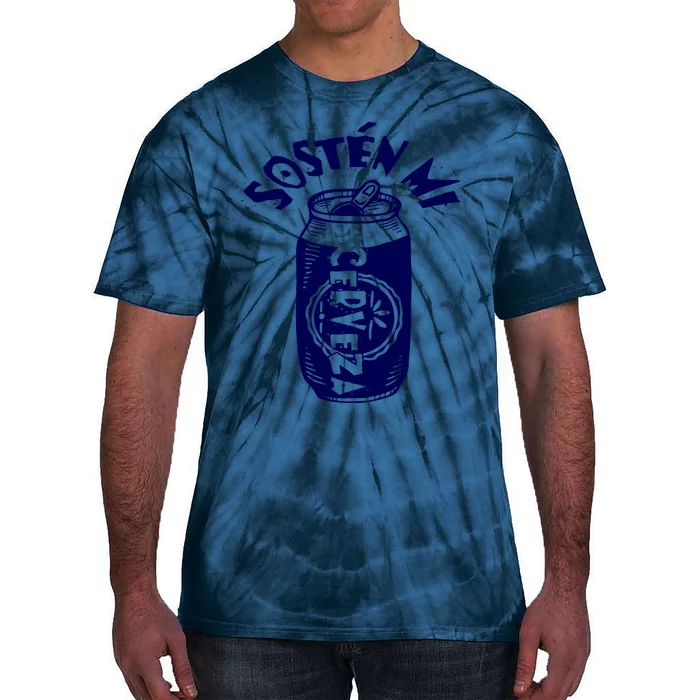 Sosten Mi Cerveza Hold My Beer Tie-Dye T-Shirt