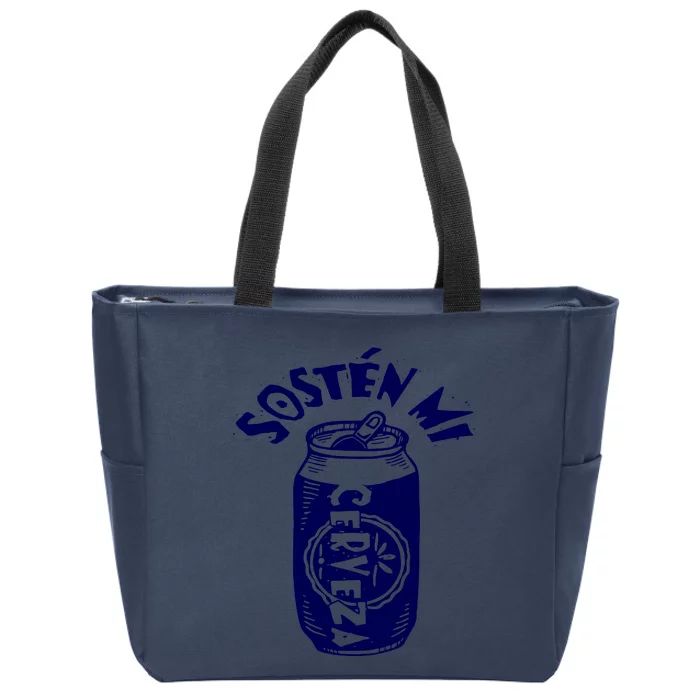 Sosten Mi Cerveza Hold My Beer Zip Tote Bag