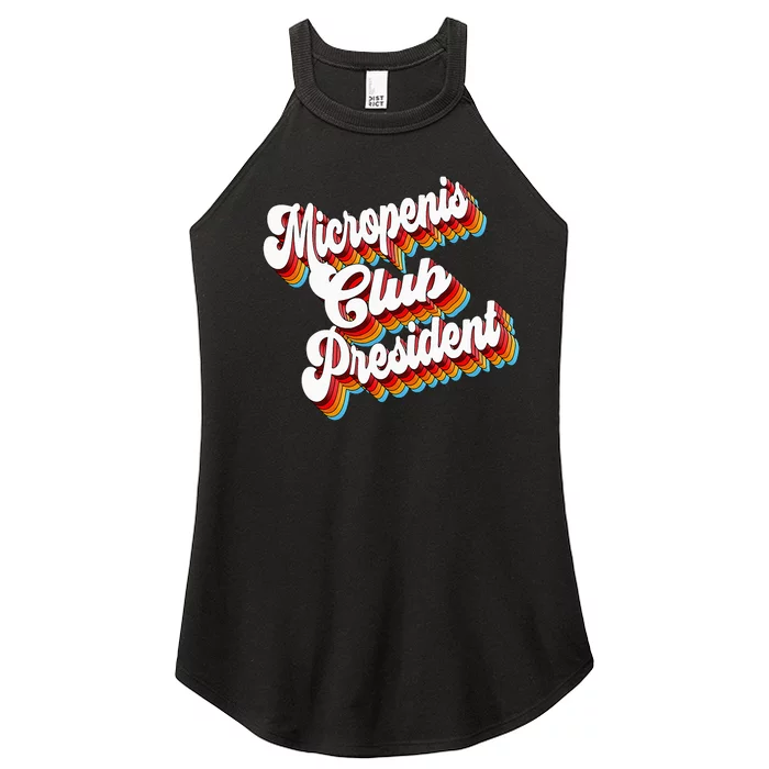 Sarcastic Micropenis Club President Women’s Perfect Tri Rocker Tank