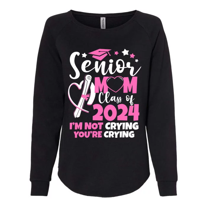 Senior Mom Class Of 2024 24 Graduate Graduation 24 Gift Womens California Wash Sweatshirt