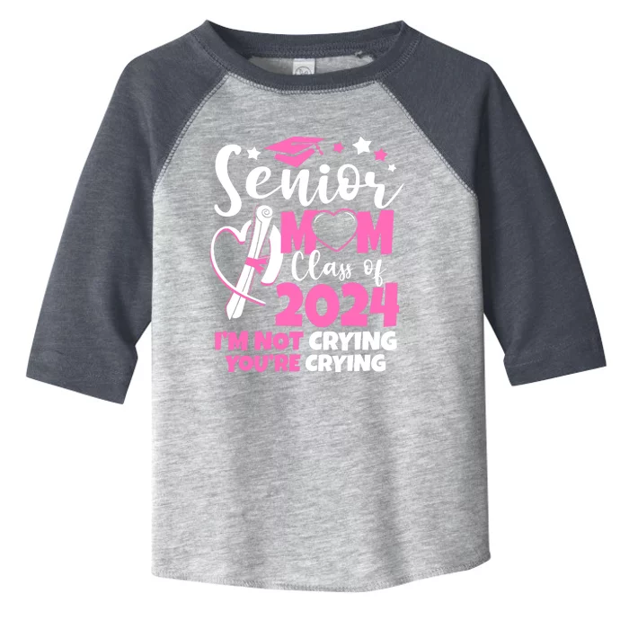 Senior Mom Class Of 2024 24 Graduate Graduation 24 Gift Toddler Fine Jersey T-Shirt