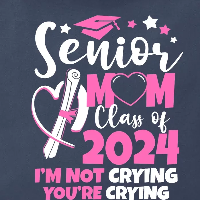 Senior Mom Class Of 2024 24 Graduate Graduation 24 Gift Zip Tote Bag