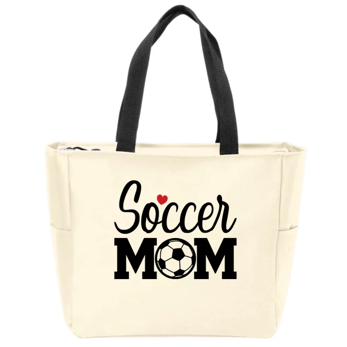 Soccer Mom Cute Mom Life Soccer Game Day Cheer Mom Gift Zip Tote Bag