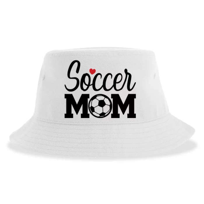 Soccer Mom Cute Mom Life Soccer Game Day Cheer Mom Gift Sustainable Bucket Hat