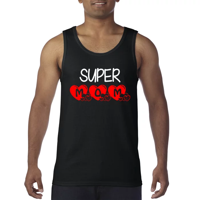 Super Mum Cute Mothers Day Lovely Tank Top