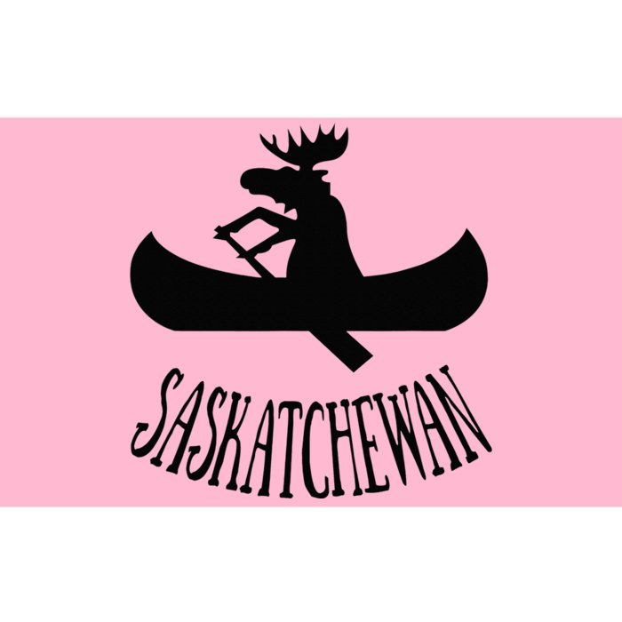 Saskatchewan Moose Canoe Bumper Sticker