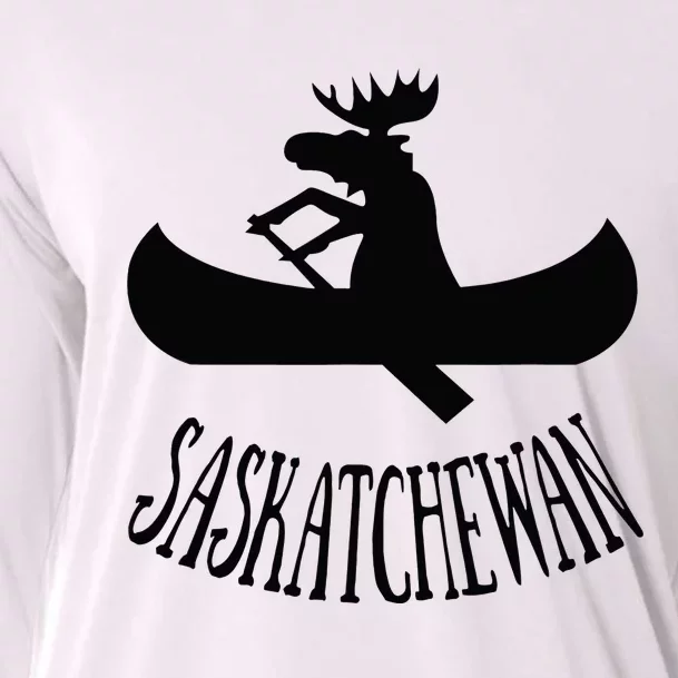 Saskatchewan Moose Canoe Cooling Performance Long Sleeve Crew