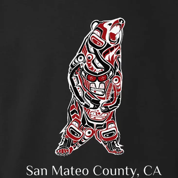 San Mateo County Ca Native American Brown Grizzly Bear Toddler Hoodie