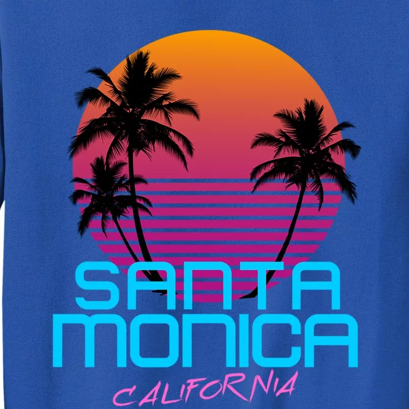 Santa Monica California Retro 80S Cute Gift Sweatshirt