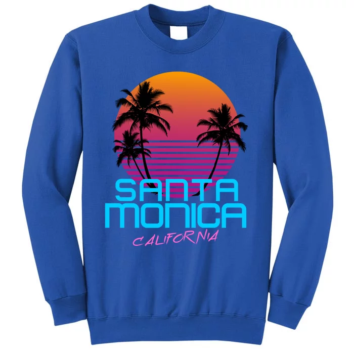 Santa Monica California Retro 80S Cute Gift Sweatshirt