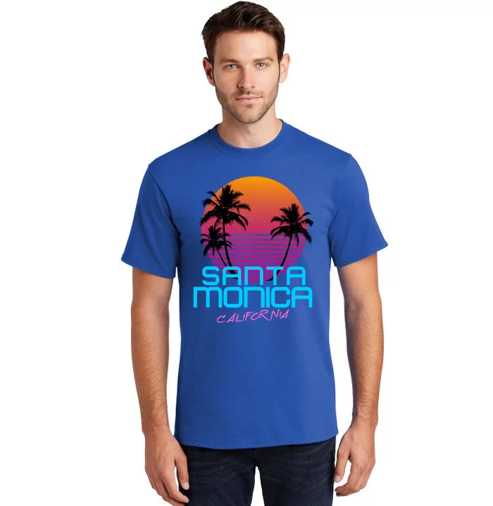 Santa Monica California Retro 80S Cute Gift Tall T-Shirt