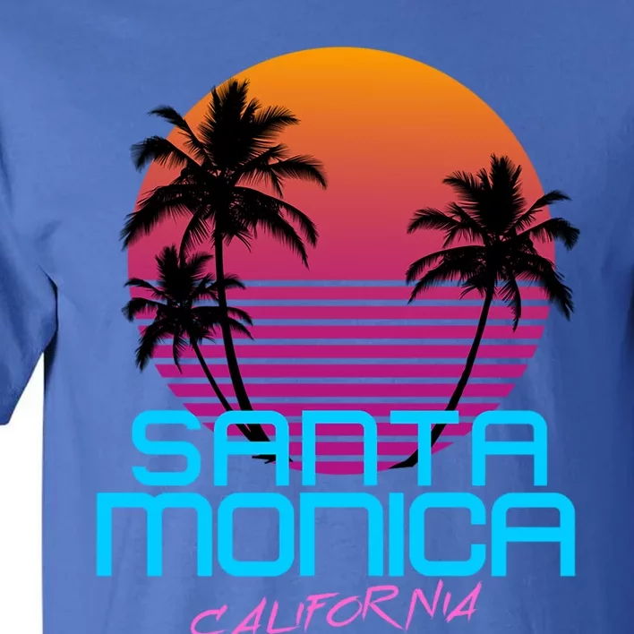 Santa Monica California Retro 80S Cute Gift Tall T-Shirt