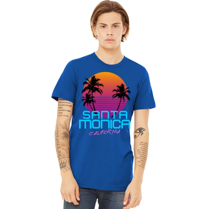 Santa Monica California Retro 80S Cute Gift Premium T-Shirt