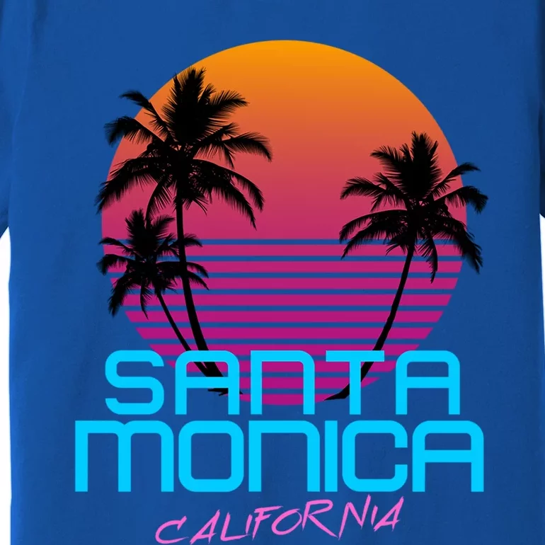 Santa Monica California Retro 80S Cute Gift Premium T-Shirt