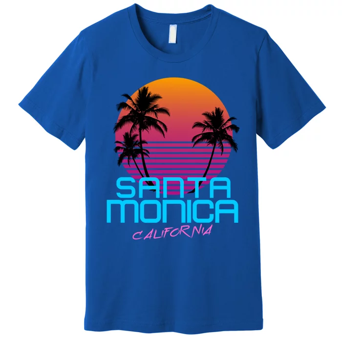 Santa Monica California Retro 80S Cute Gift Premium T-Shirt