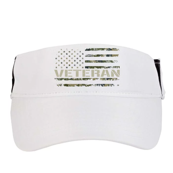 Soldier Military Camo Veteran American Flag Adult Drive Performance Visor