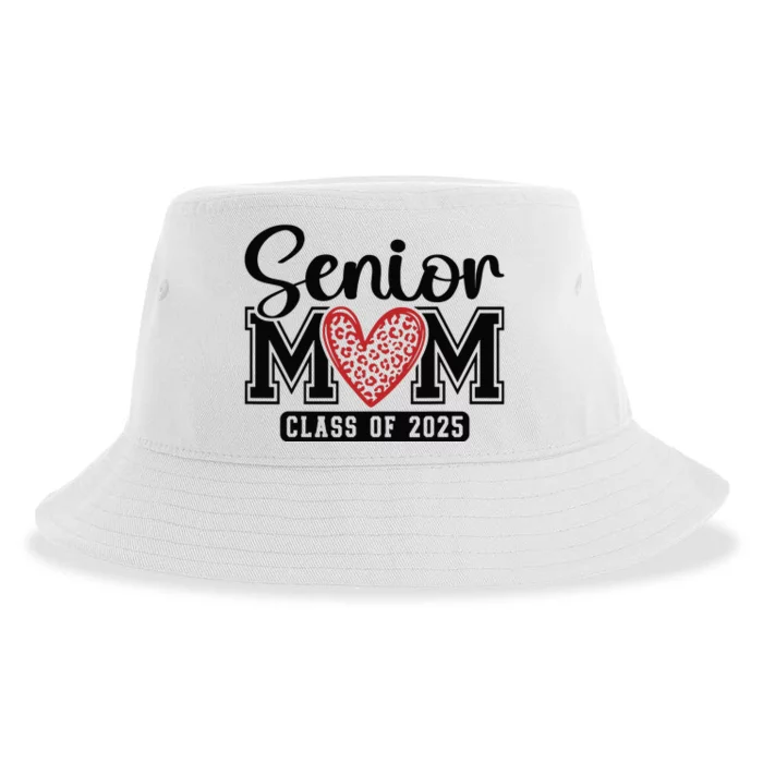 Senior Mom Class Of 2025 Graduation Vintage School Spirit Sustainable Bucket Hat