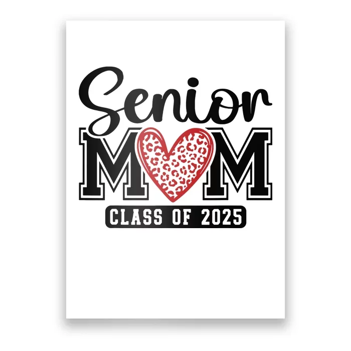 Senior Mom Class Of 2025 Graduation Vintage School Spirit Poster