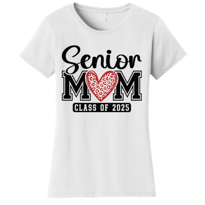 Senior Mom Class Of 2025 Graduation Vintage School Spirit Women's T-Shirt