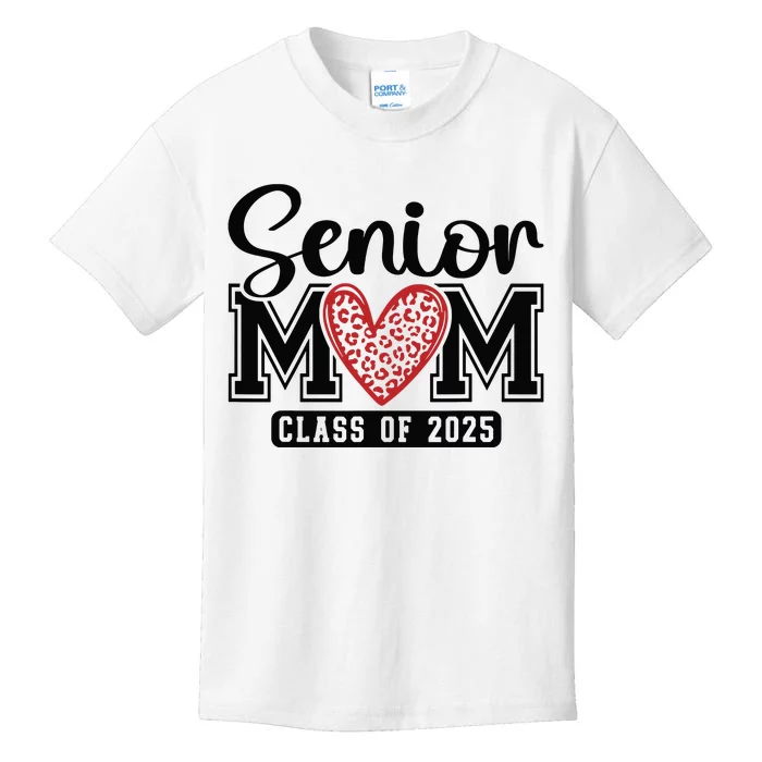 Senior Mom Class Of 2025 Graduation Vintage School Spirit Kids T-Shirt