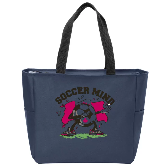 Soccer Mind Canadian Flag Sport Zip Tote Bag