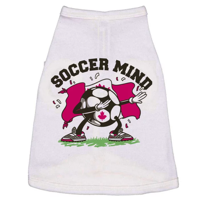 Soccer Mind Canadian Flag Sport Doggie Tank