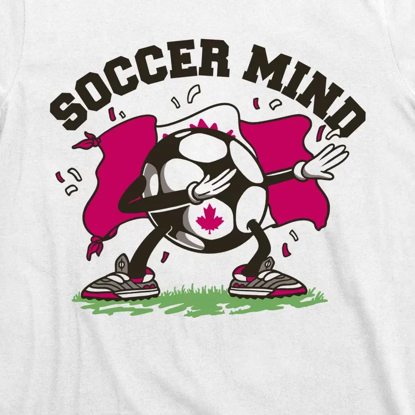 Soccer Mind Canadian Flag Sport T-Shirt