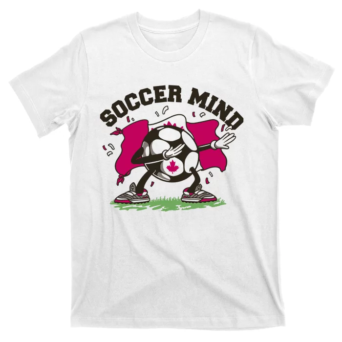 Soccer Mind Canadian Flag Sport T-Shirt