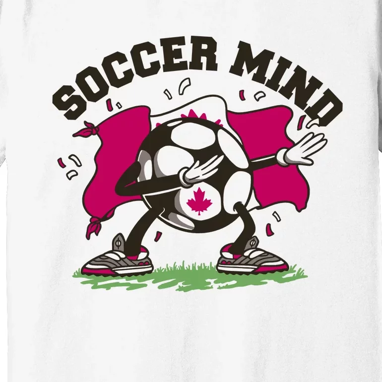 Soccer Mind Canadian Flag Sport Premium T-Shirt