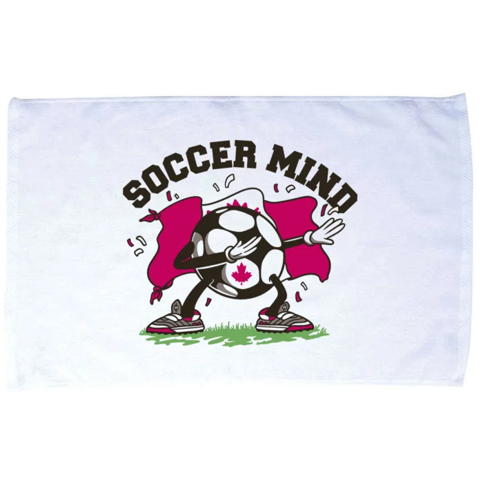 Soccer Mind Canadian Flag Sport Microfiber Hand Towel