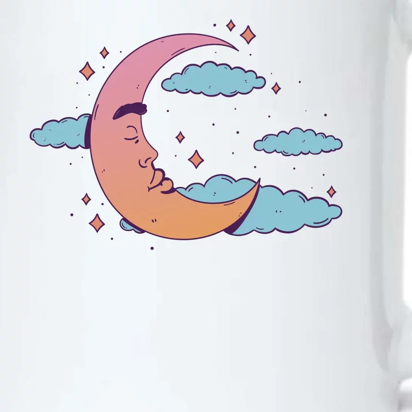 Sleeping Moon Cloud Black Color Changing Mug