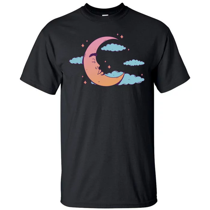 Sleeping Moon Cloud Tall T-Shirt