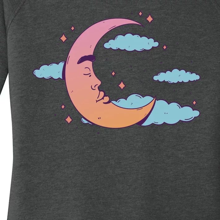 Sleeping Moon Cloud Women's Perfect Tri Tunic Long Sleeve Shirt