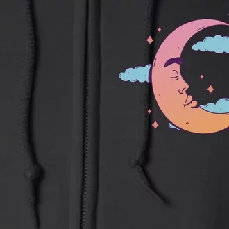 Sleeping Moon Cloud Full Zip Hoodie