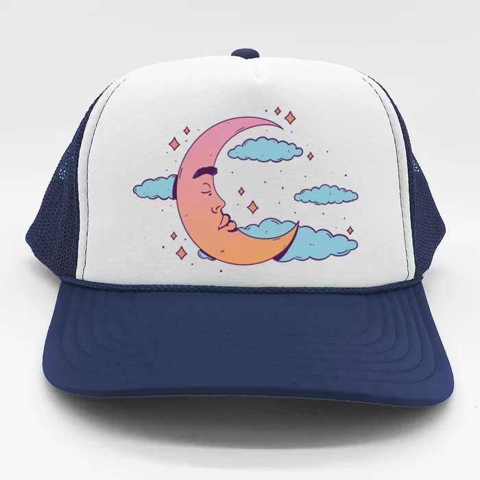 Sleeping Moon Cloud Trucker Hat