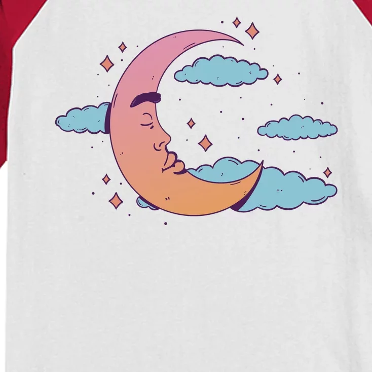 Sleeping Moon Cloud Kids Colorblock Raglan Jersey