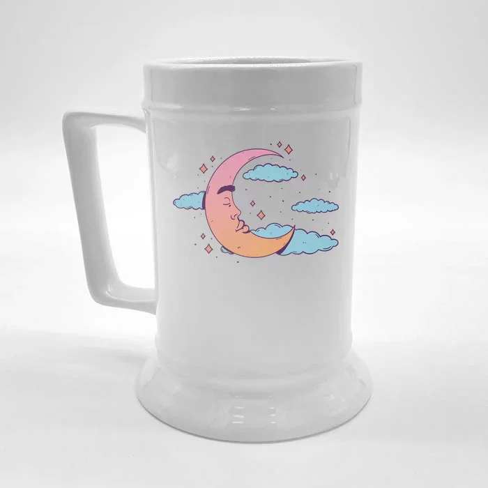 Sleeping Moon Cloud Front & Back Beer Stein