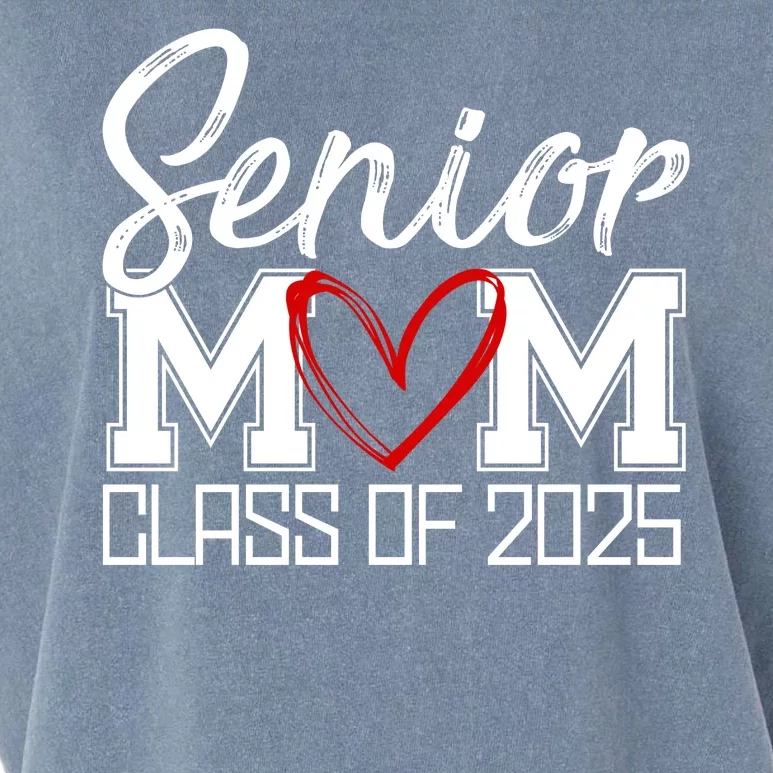 Senior Mom Class Of 2025 Heart Garment-Dyed Women's Muscle Tee