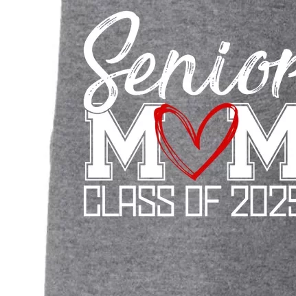 Senior Mom Class Of 2025 Heart Doggie 3-End Fleece Hoodie