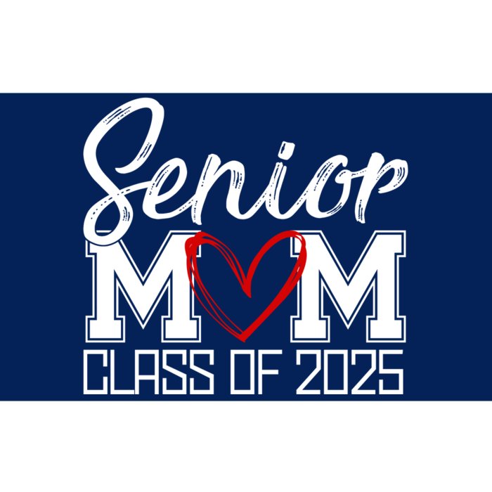 Senior Mom Class Of 2025 Heart Bumper Sticker