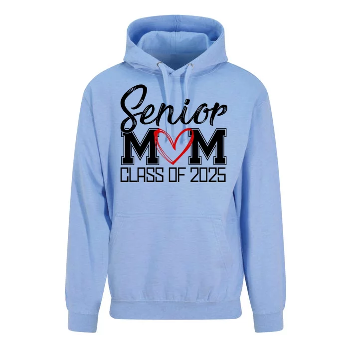 Senior Mom Class Of 2025 Heart Unisex Surf Hoodie